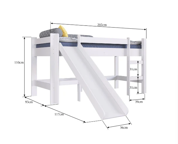 Cama Alta Con Tobogán - Imagen 3